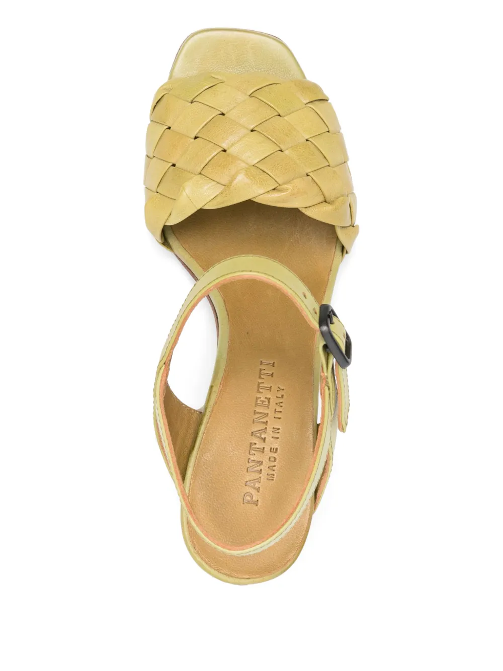 Pantanetti 70mm woven sandals Green