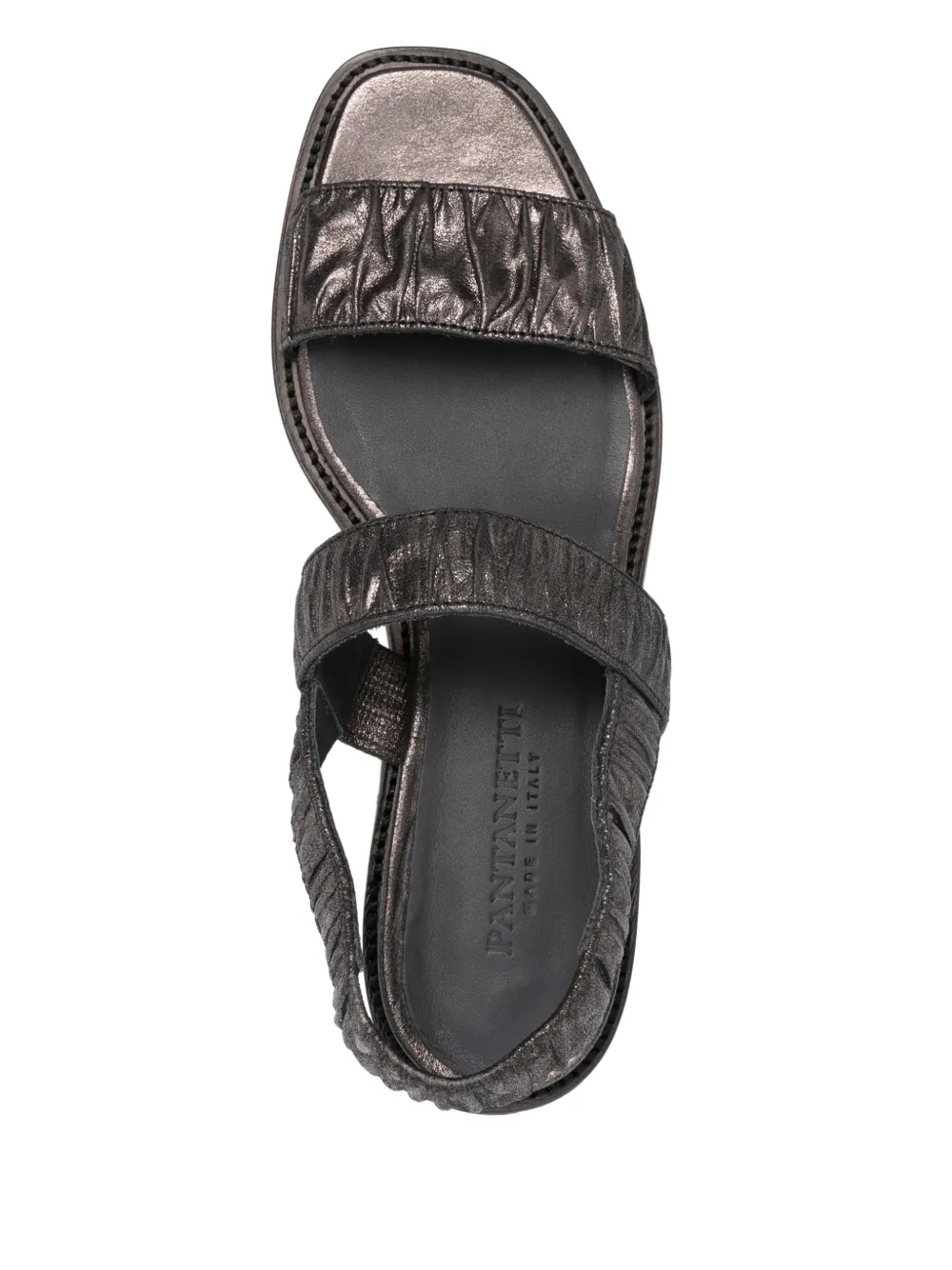 Pantanetti metallic sandals Grey