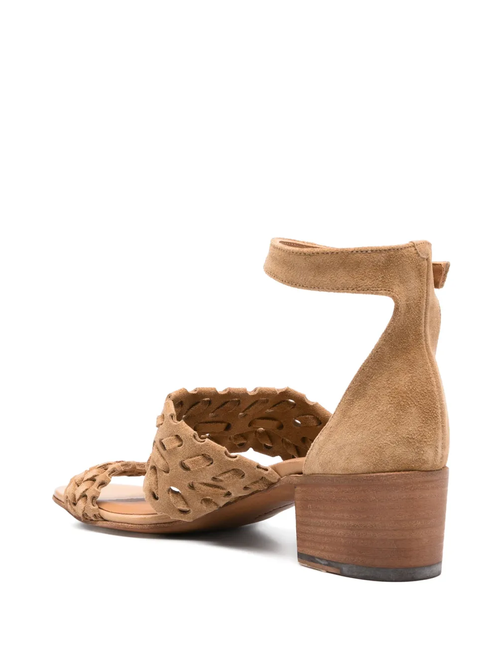 Pantanetti 50mm suede sandals Neutrals