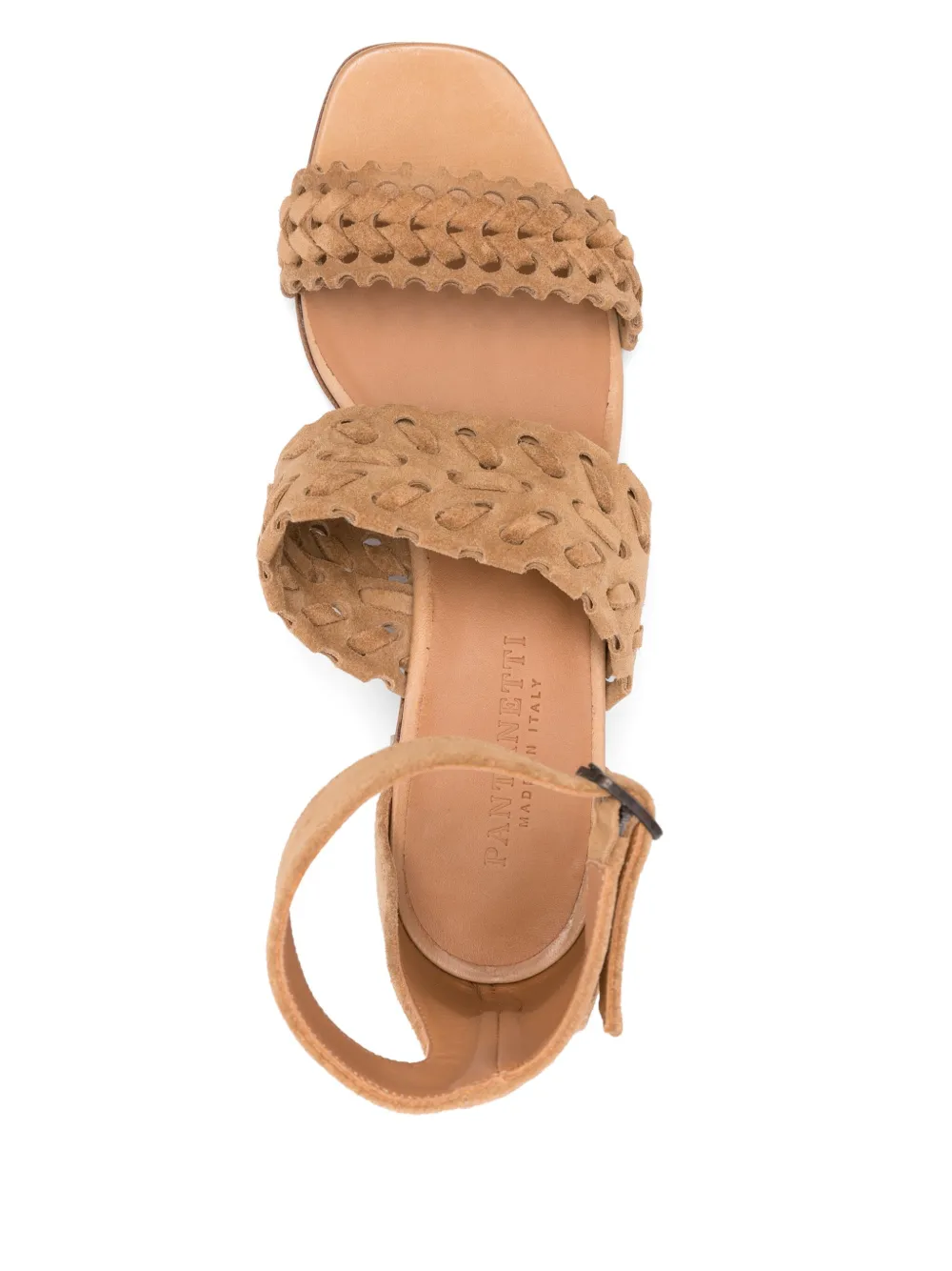 Pantanetti 50mm suede sandals Neutrals