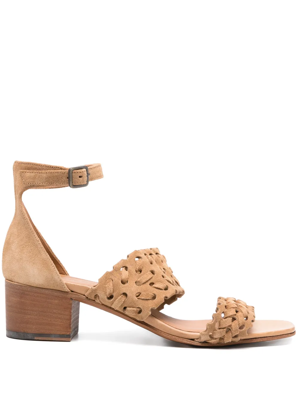 Pantanetti 50mm suede sandals Neutrals