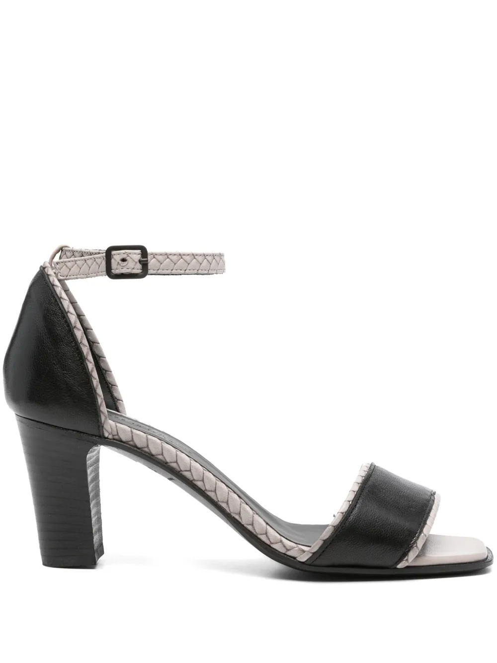 Pantanetti 80mm leather sandals Black