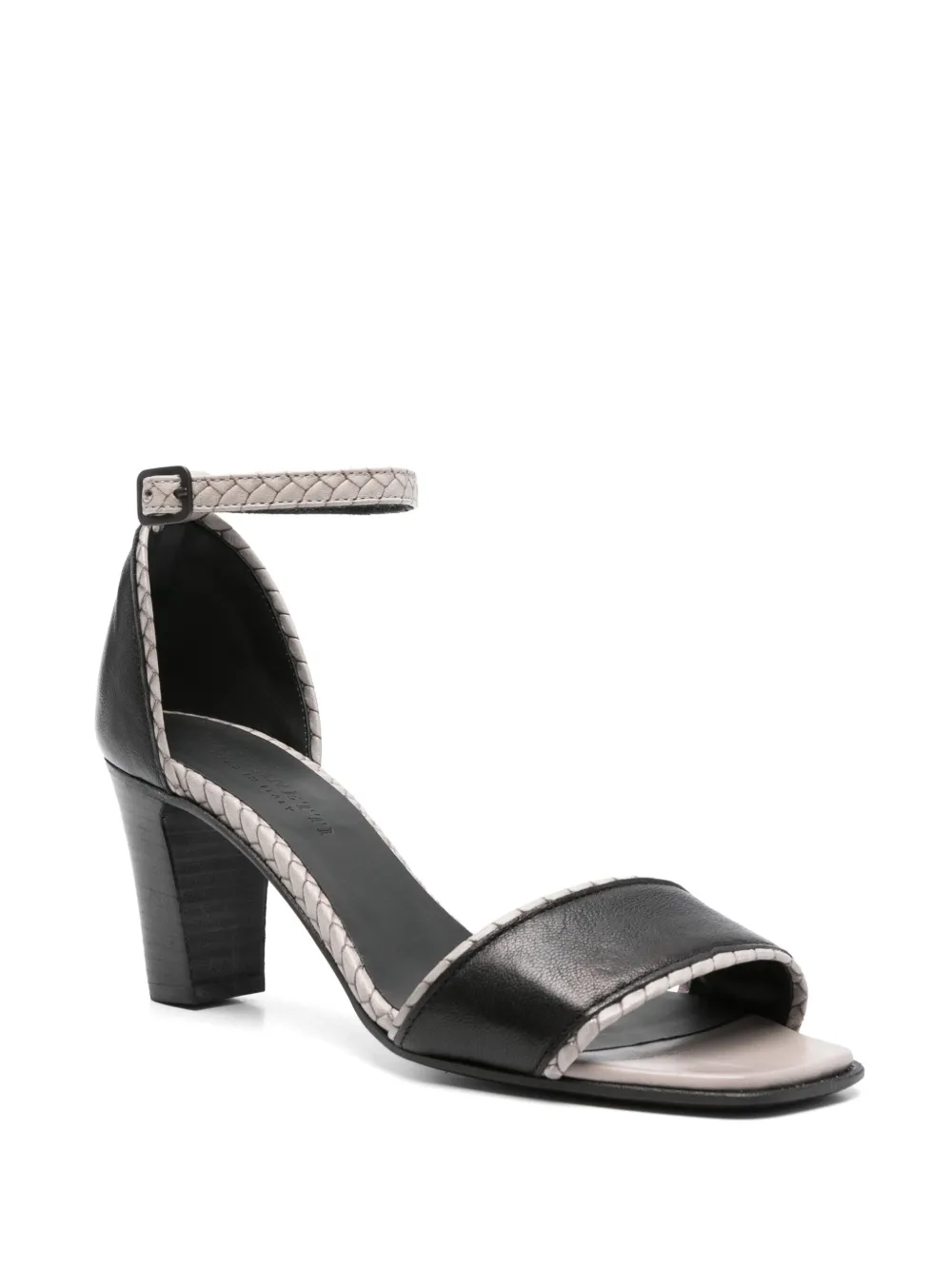 Pantanetti 80mm leather sandals Black