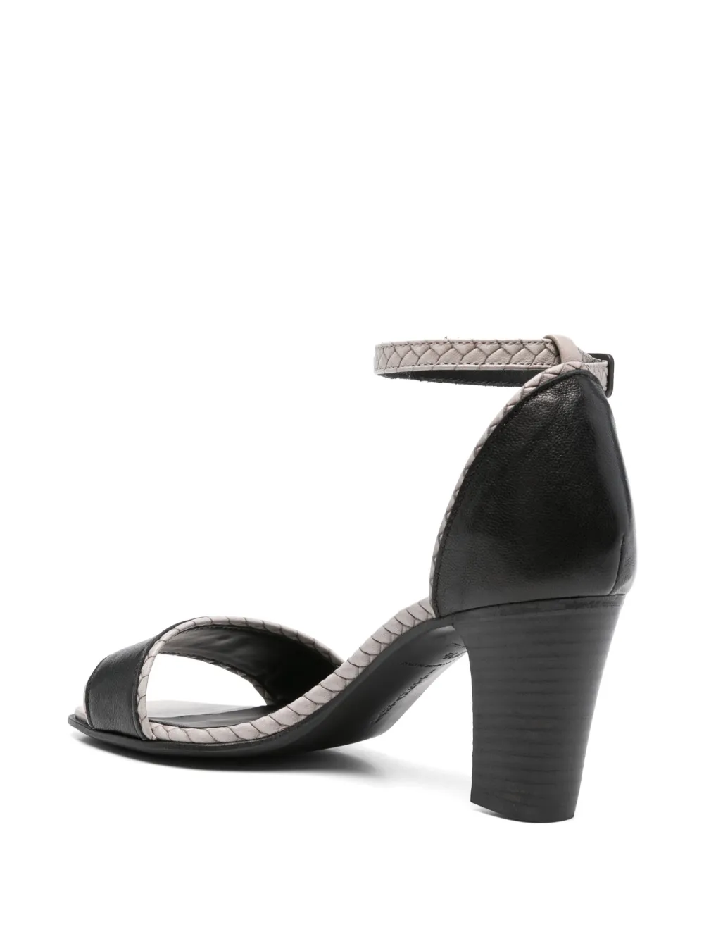 Pantanetti 80mm leather sandals Black