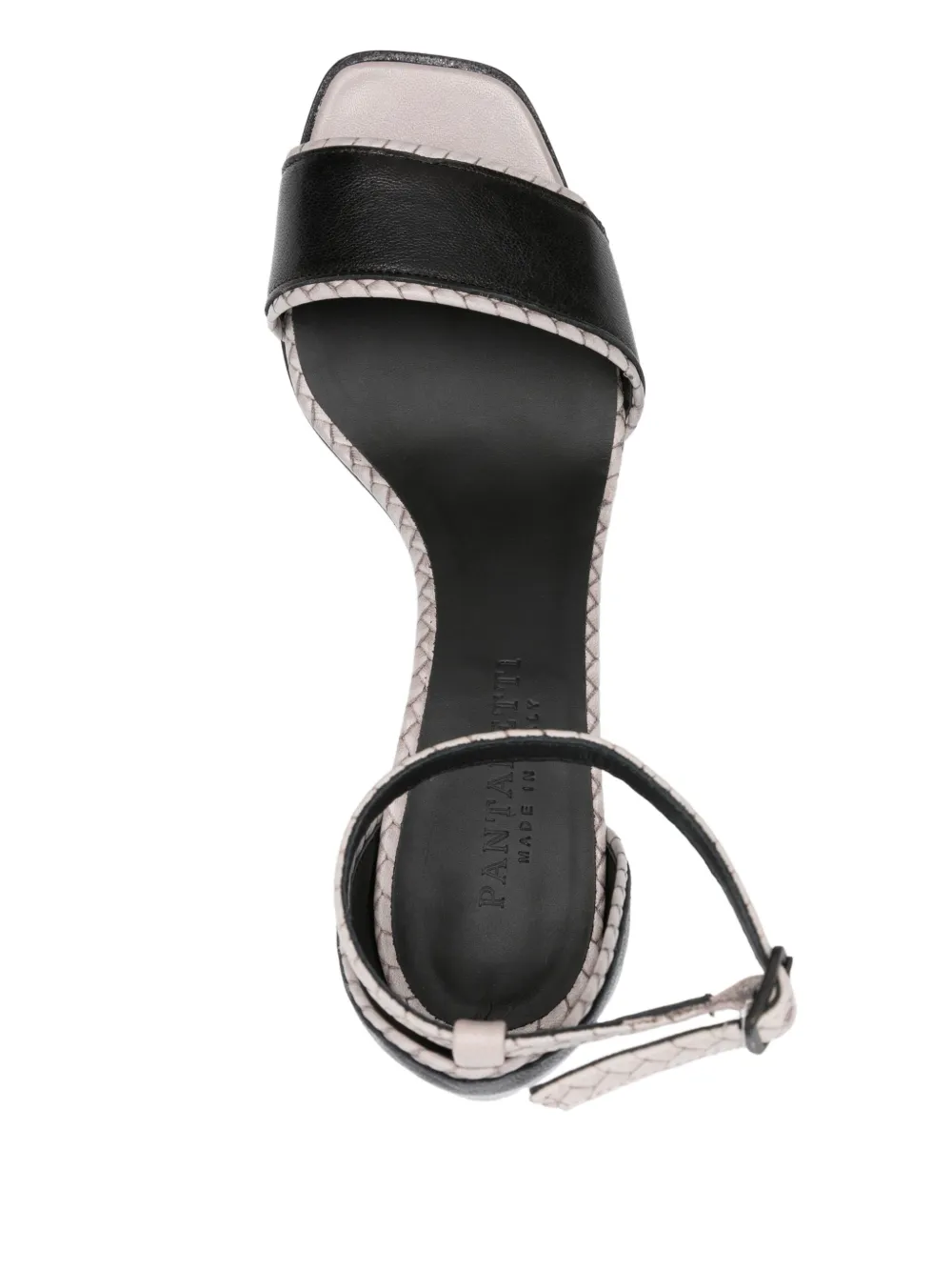 Pantanetti 80mm leather sandals Black