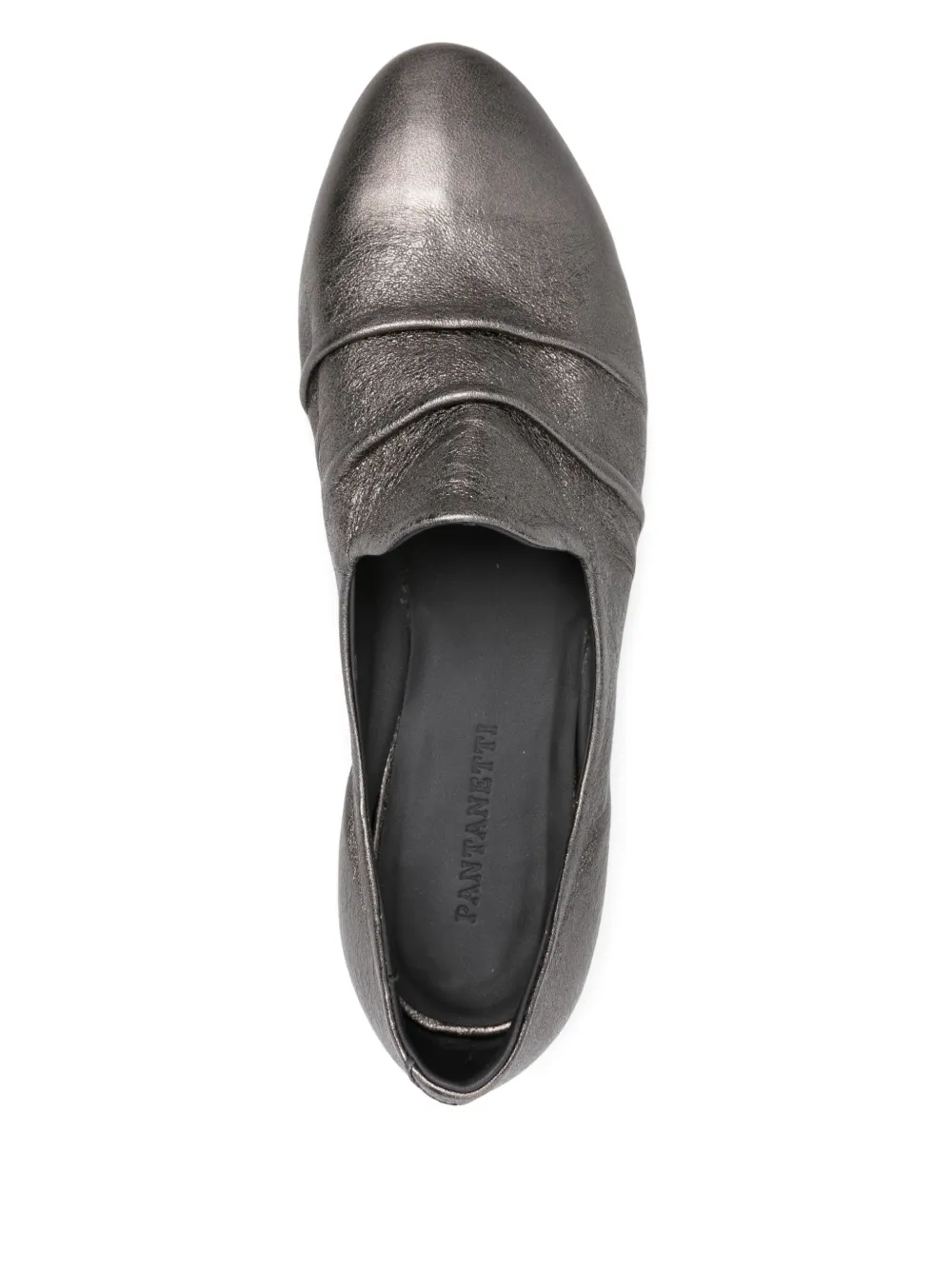 Pantanetti metallic loafers Grey
