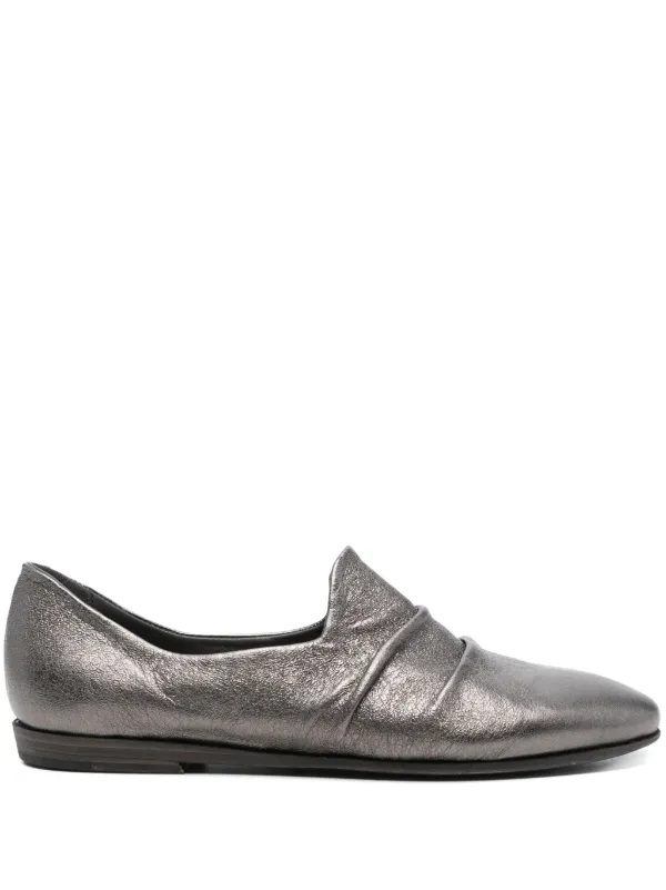 Pantanetti Loafer Im Metallic-Look Grau FARFETCH AT