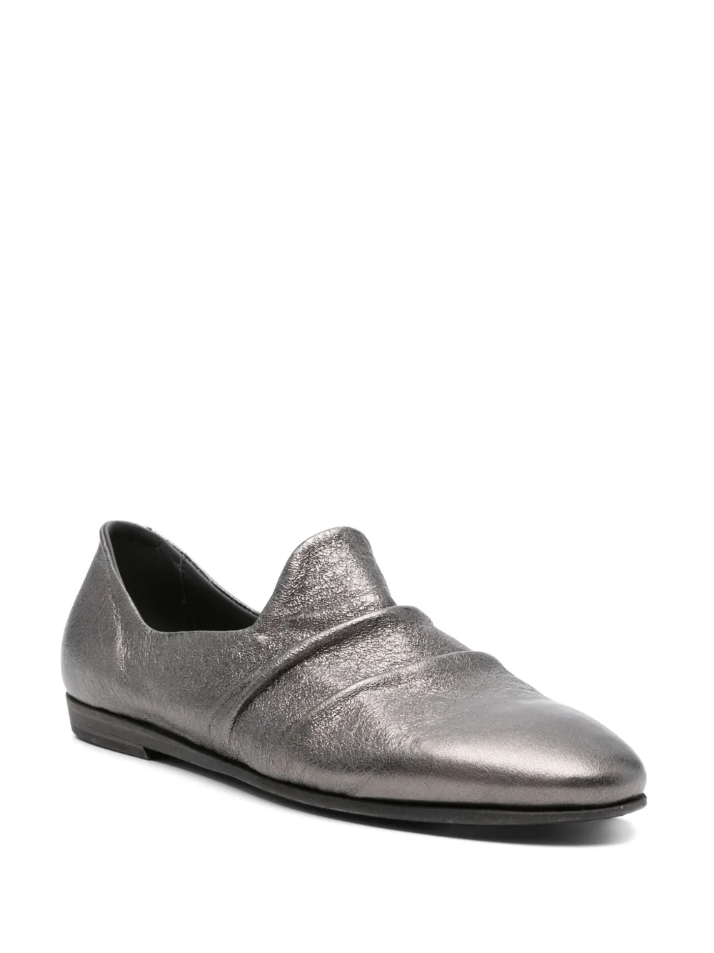 Pantanetti metallic loafers Grey