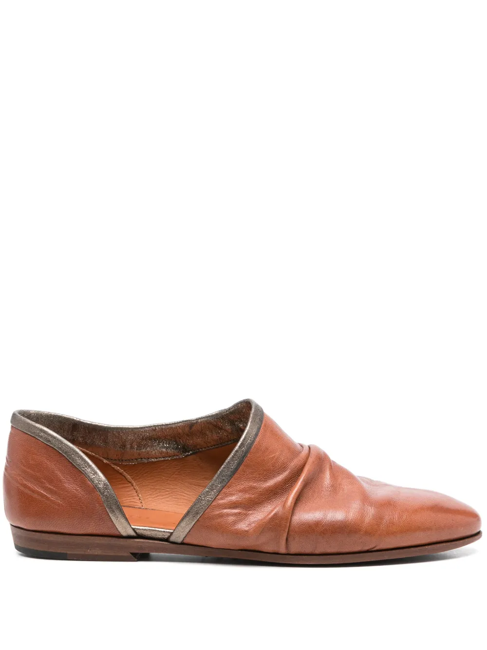 Pantanetti leather pumps Brown