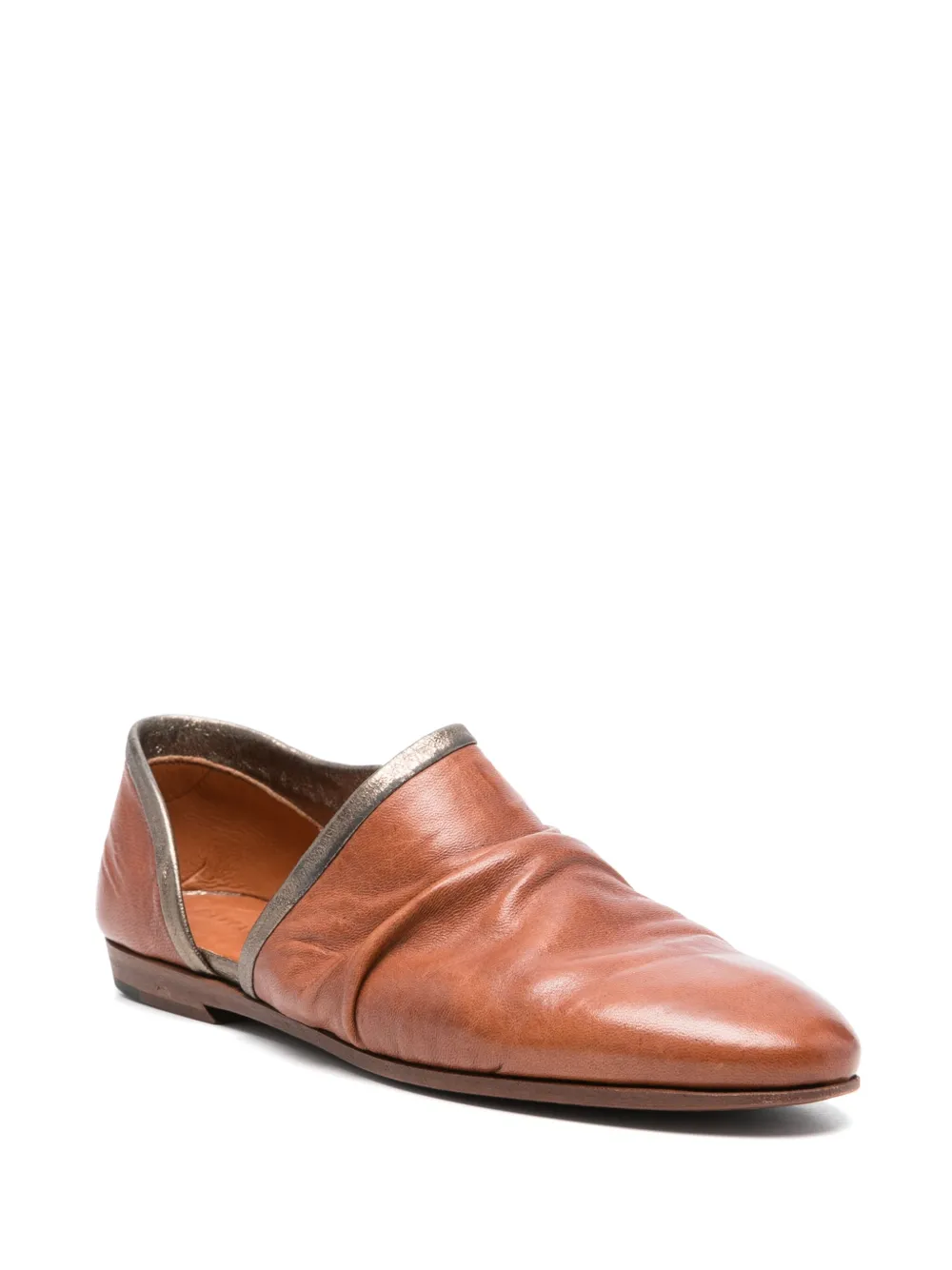 Pantanetti leather pumps Brown