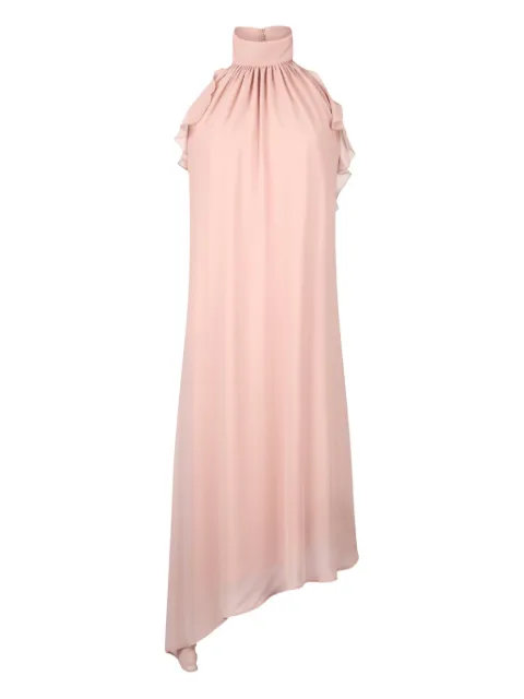 LIU JO vestido con cuello halter y volantes