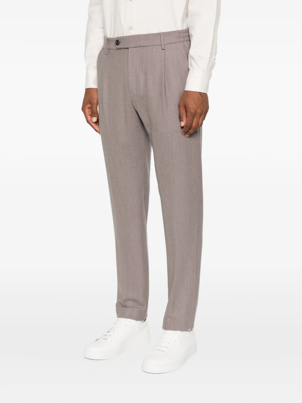 Eleventy pleated-front trousers Bruin