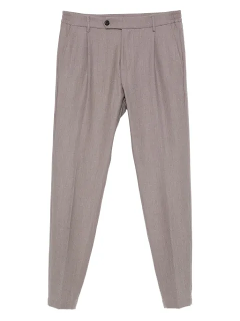 Eleventy pleated-front trousers