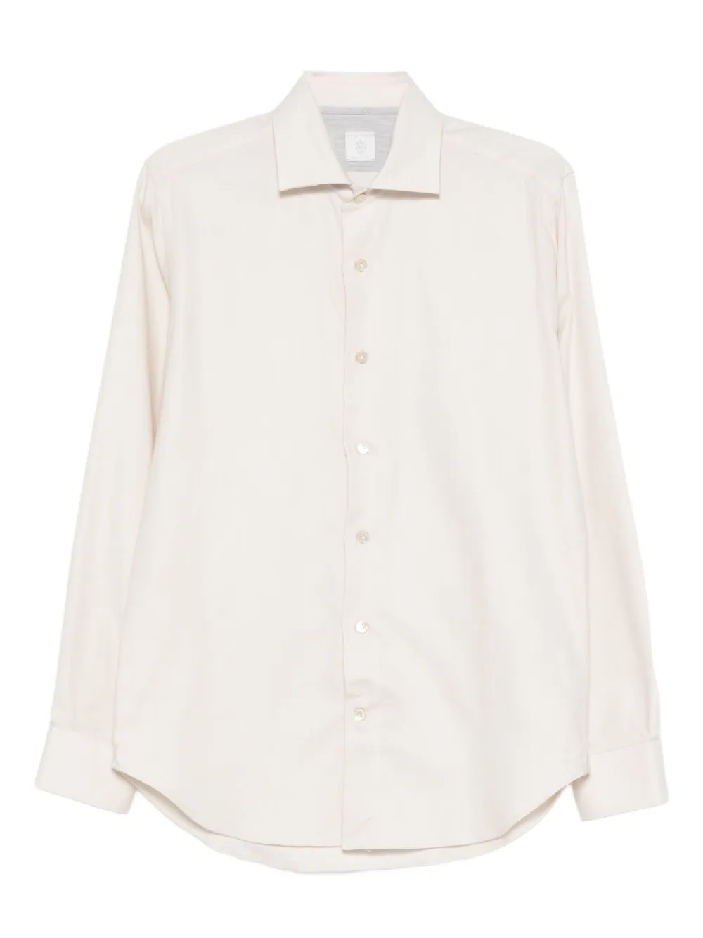 Eleventy long-sleeve button-fastening shirt Beige