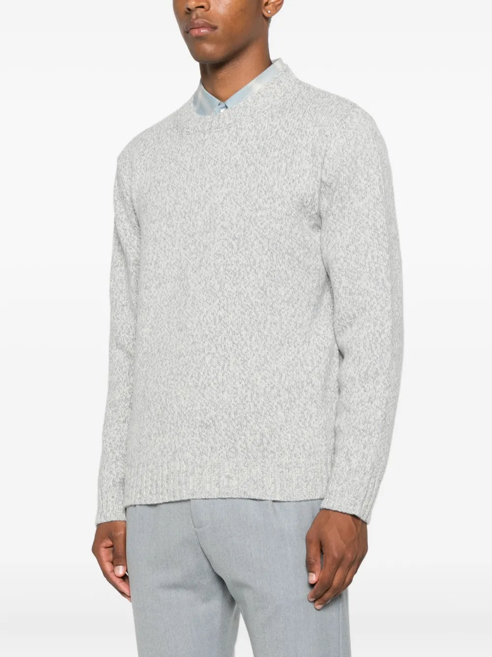 Eleventy Gebreide wollen trui Blauw