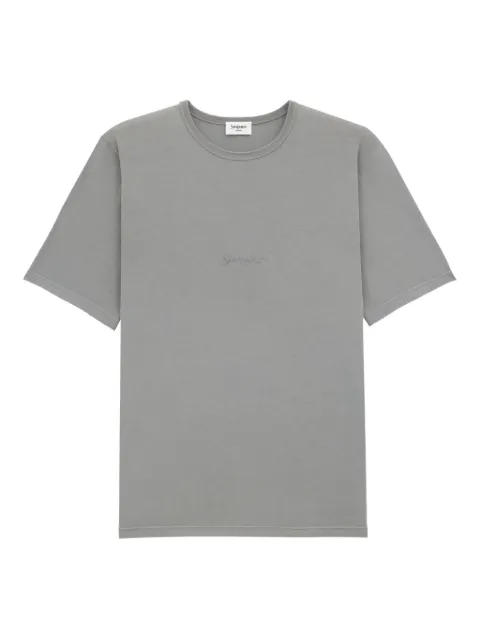 Saint Laurent embroidered cotton t-shirt