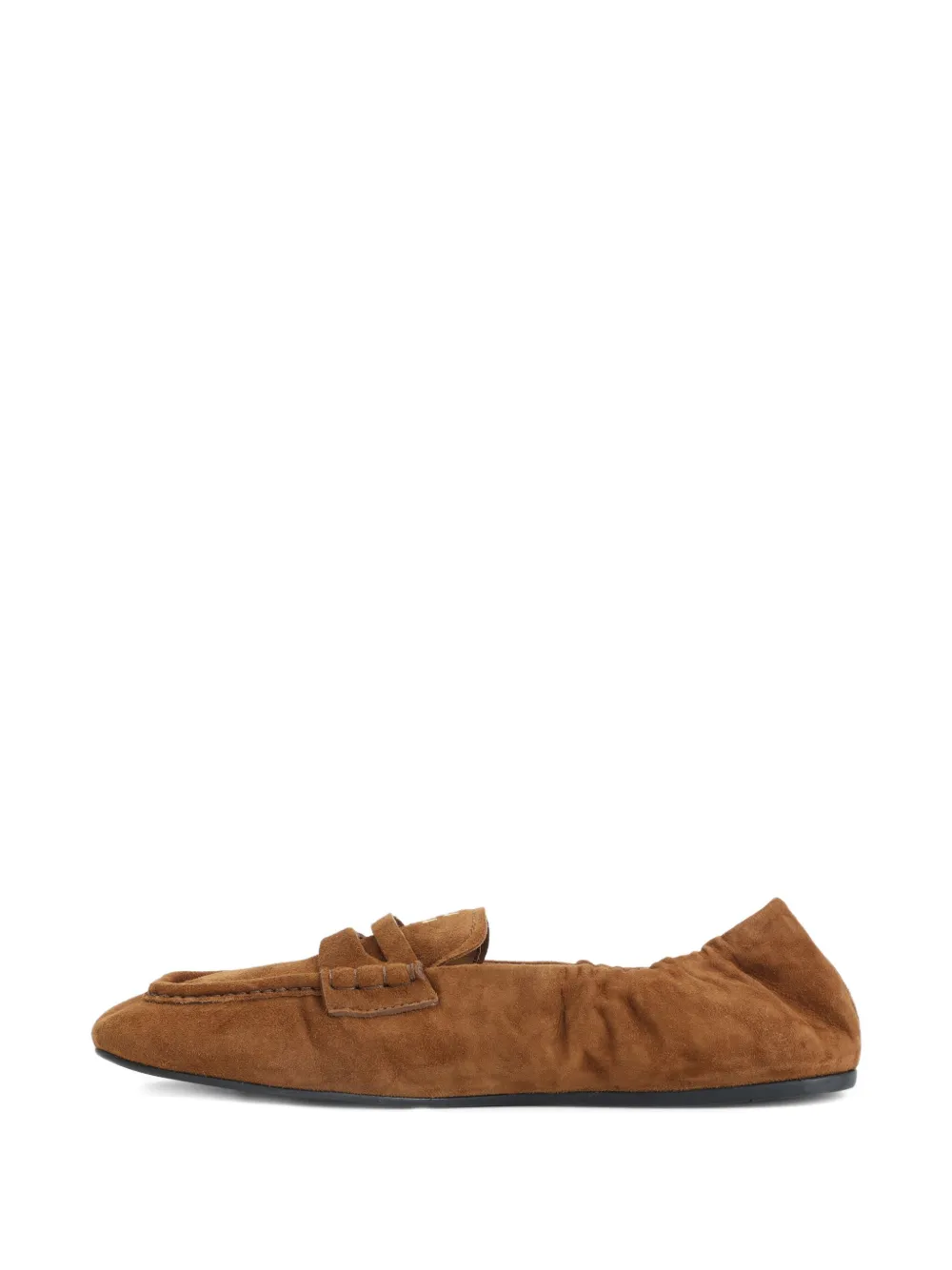 Miu suede loafers Brown
