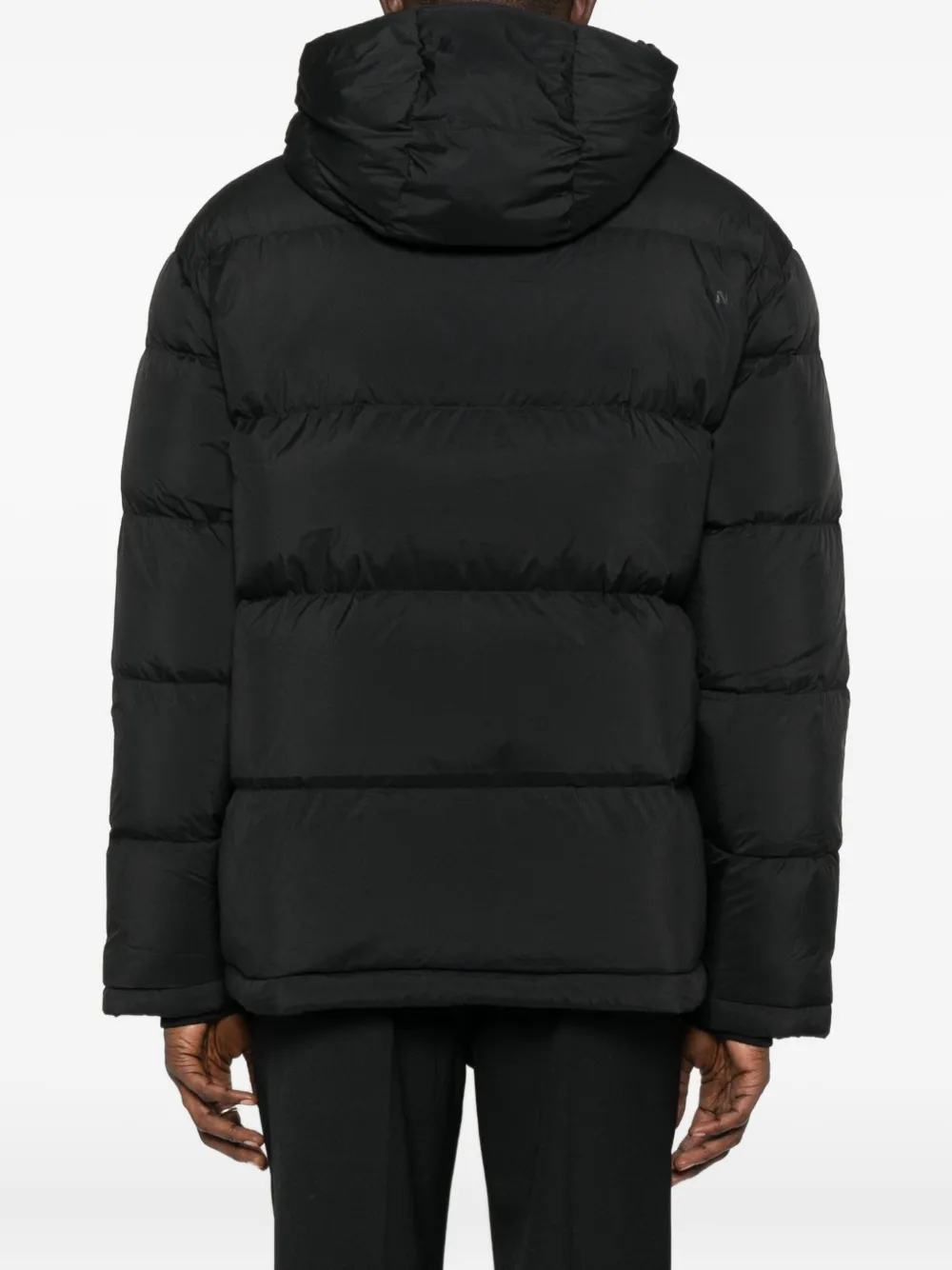 Nn07 Hooded Quilted Jacket In Black