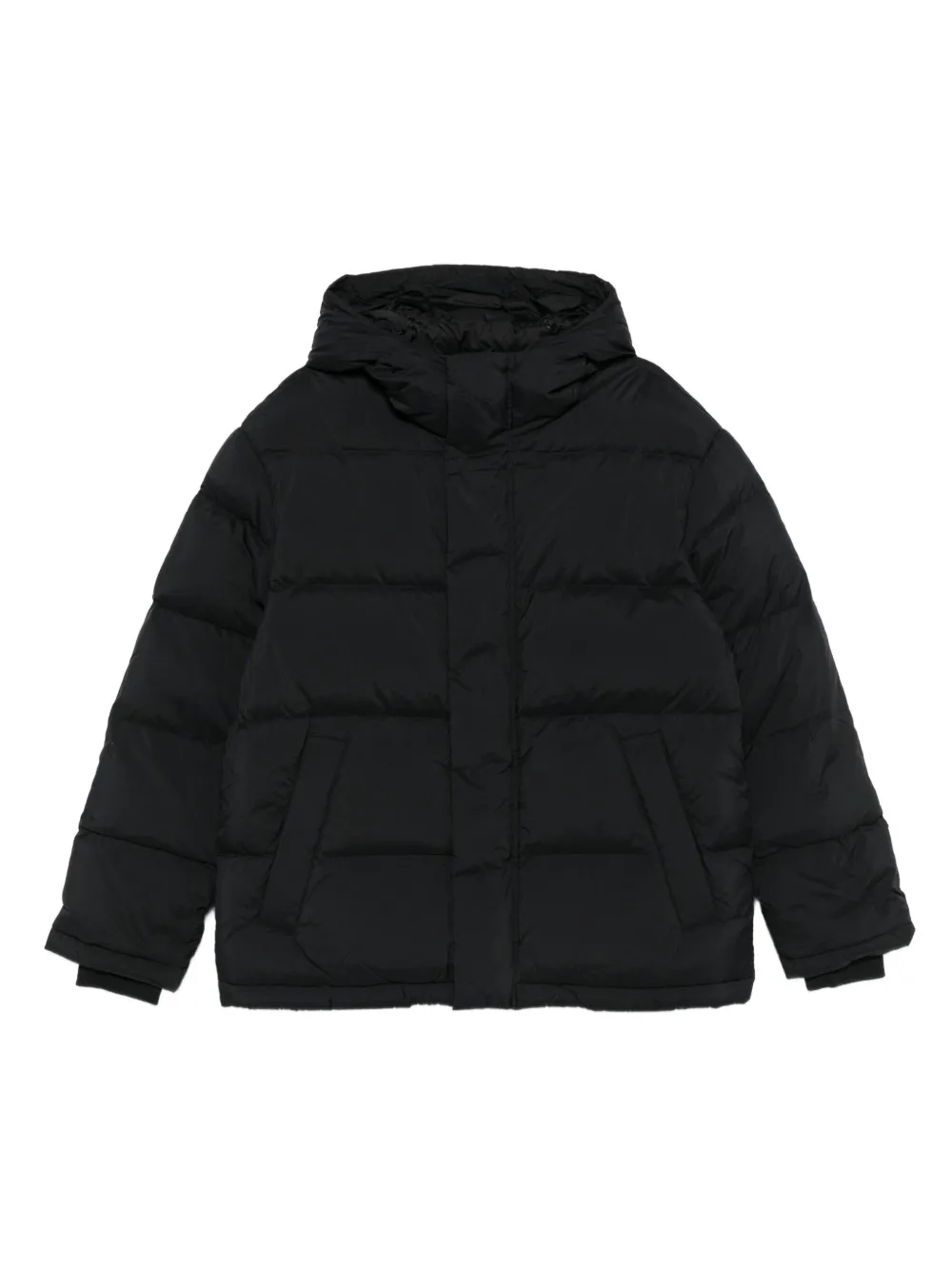 Nn07 Hooded Quilted Jacket In Black