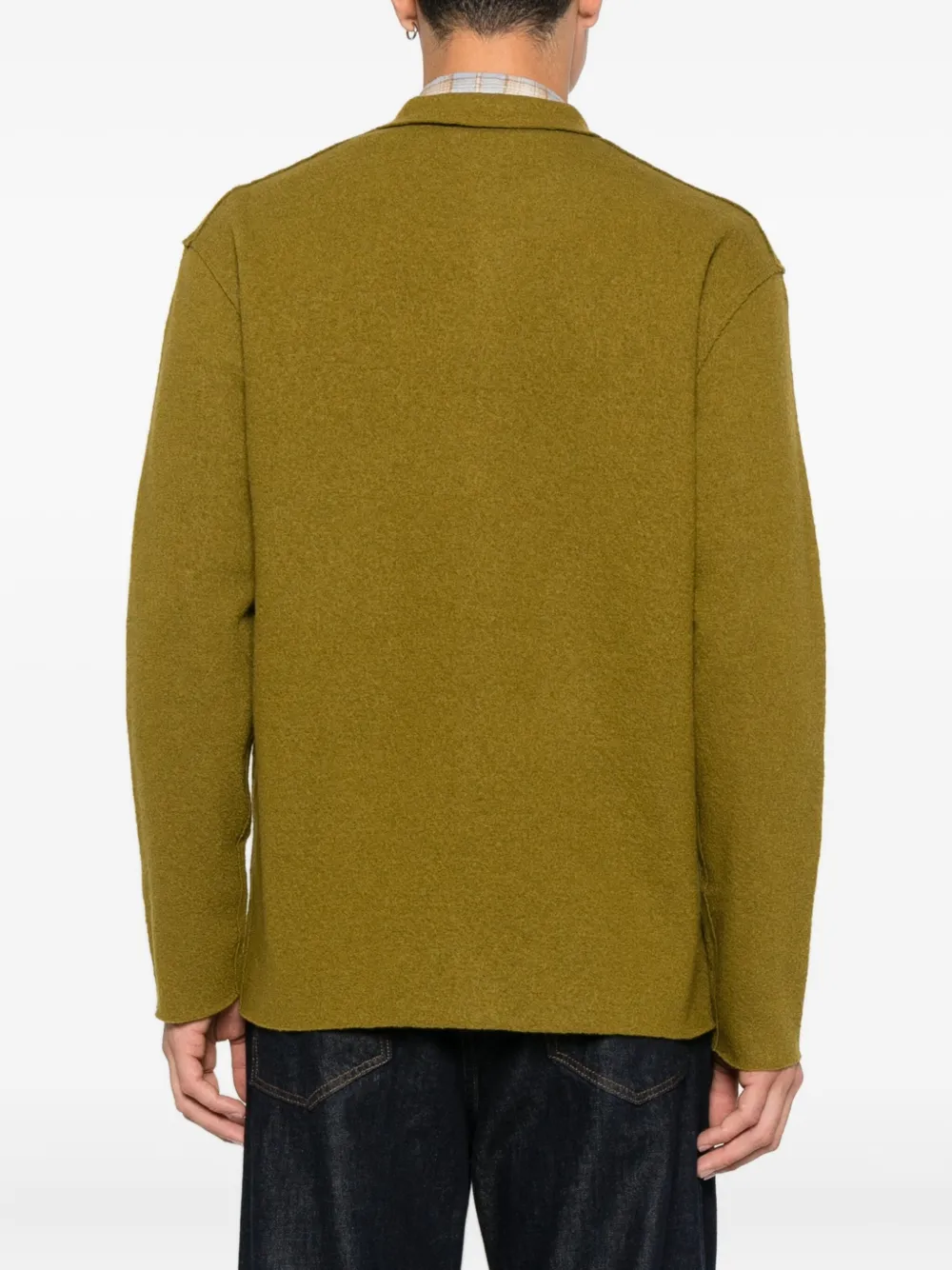 NN07 Jonas wollen shirtjack Geel