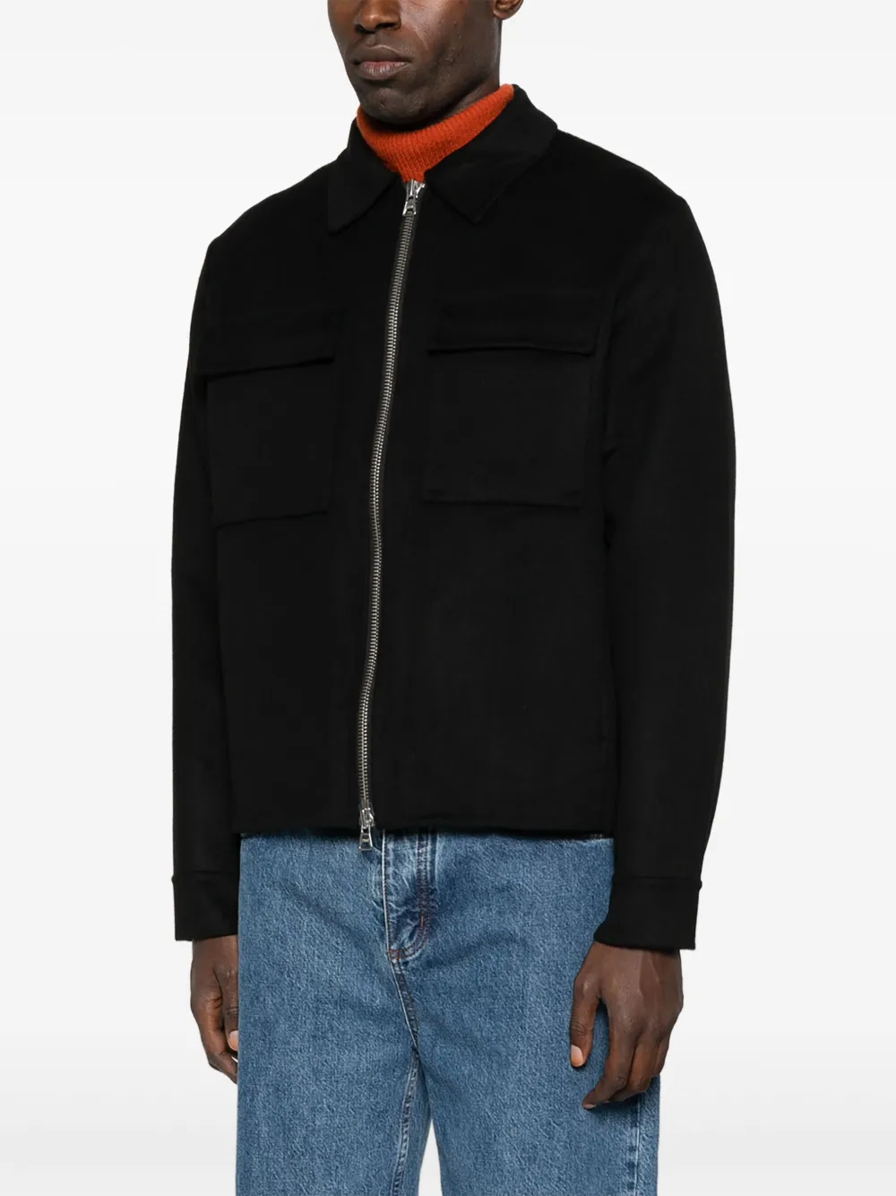Nn07 Double-faced Jacket In Black