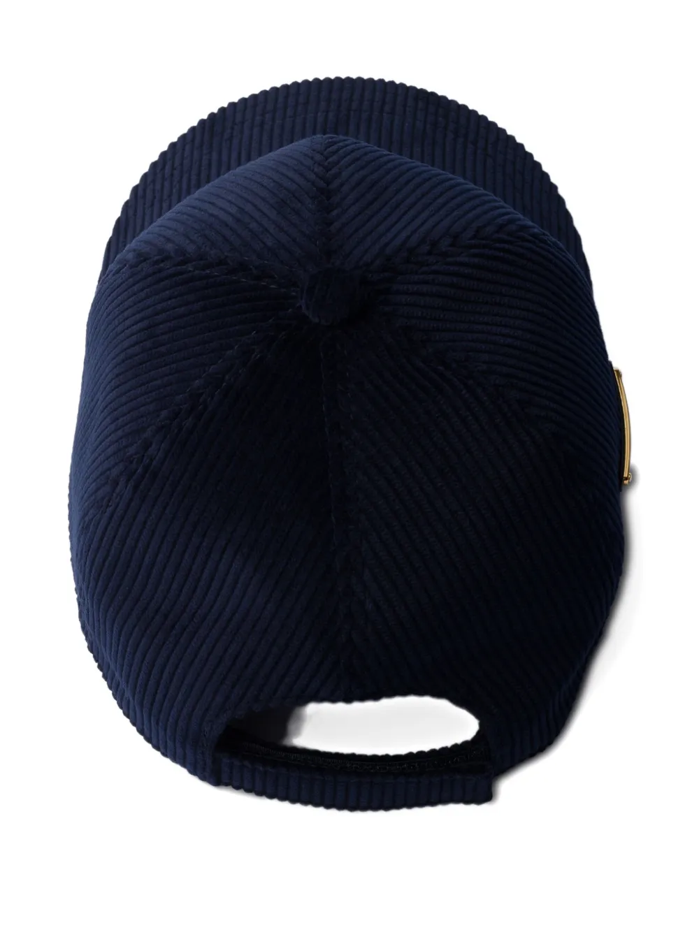 Prada Ribfluwelen honkbalpet - Blauw