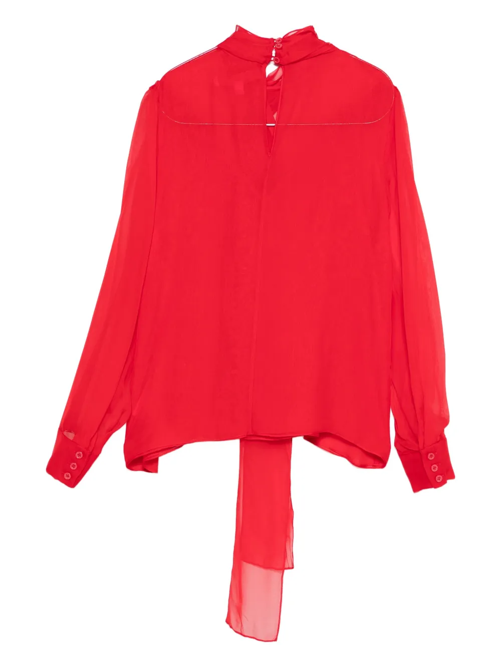 Carolina Herrera Blouse met ruches - Rood
