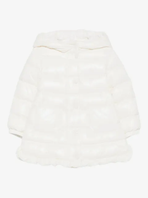 Moncler Enfant 荷叶边绗缝派克大衣