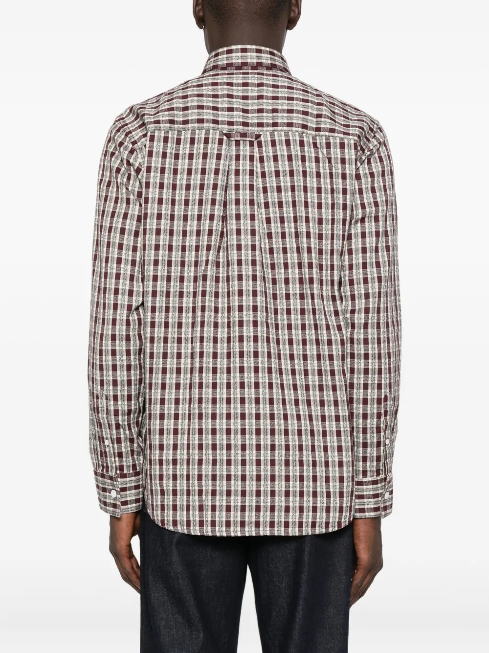 NN07 Colby checked cotton shirt Rood