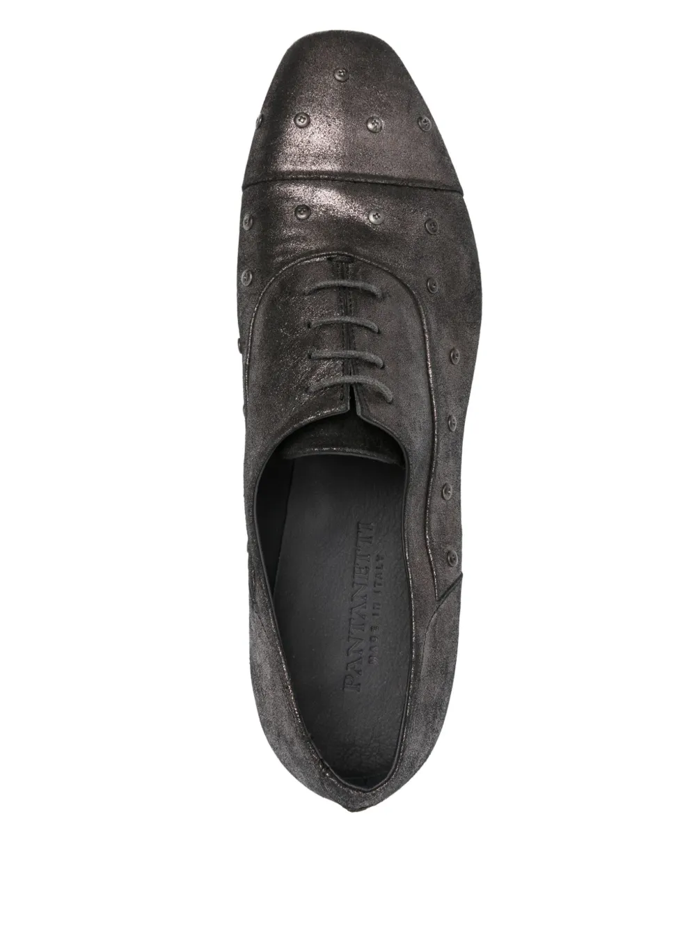 Pantanetti metallic derby shoes Grey