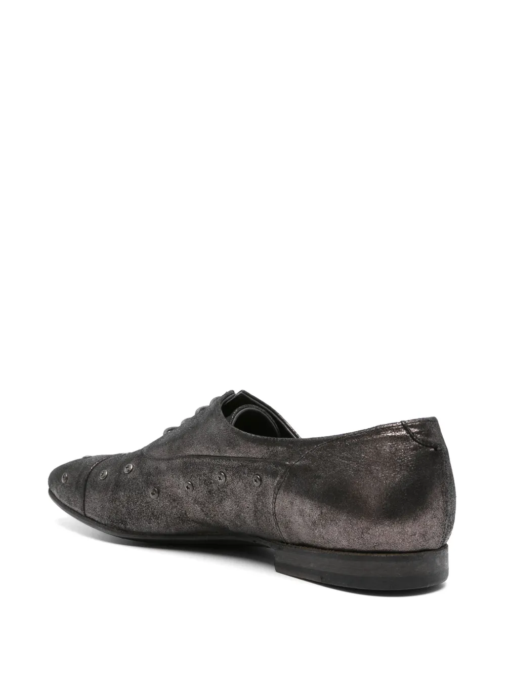 Pantanetti metallic derby shoes Grey