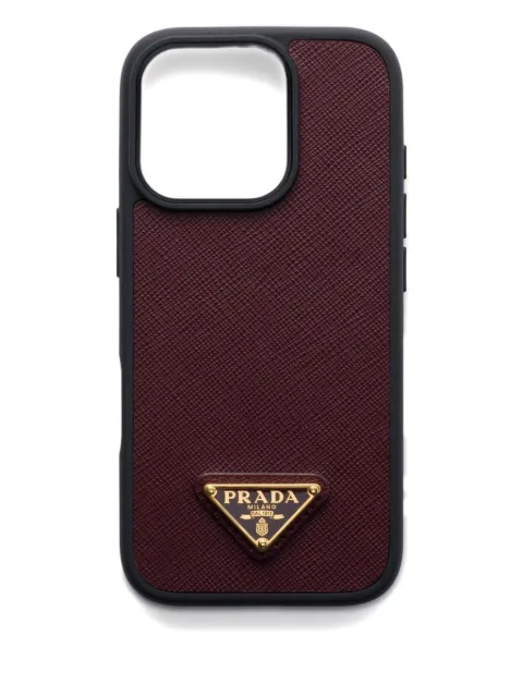 Prada Saffiano leather iPhone 16 Pro case