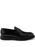 Prada leather penny loafers - Black
