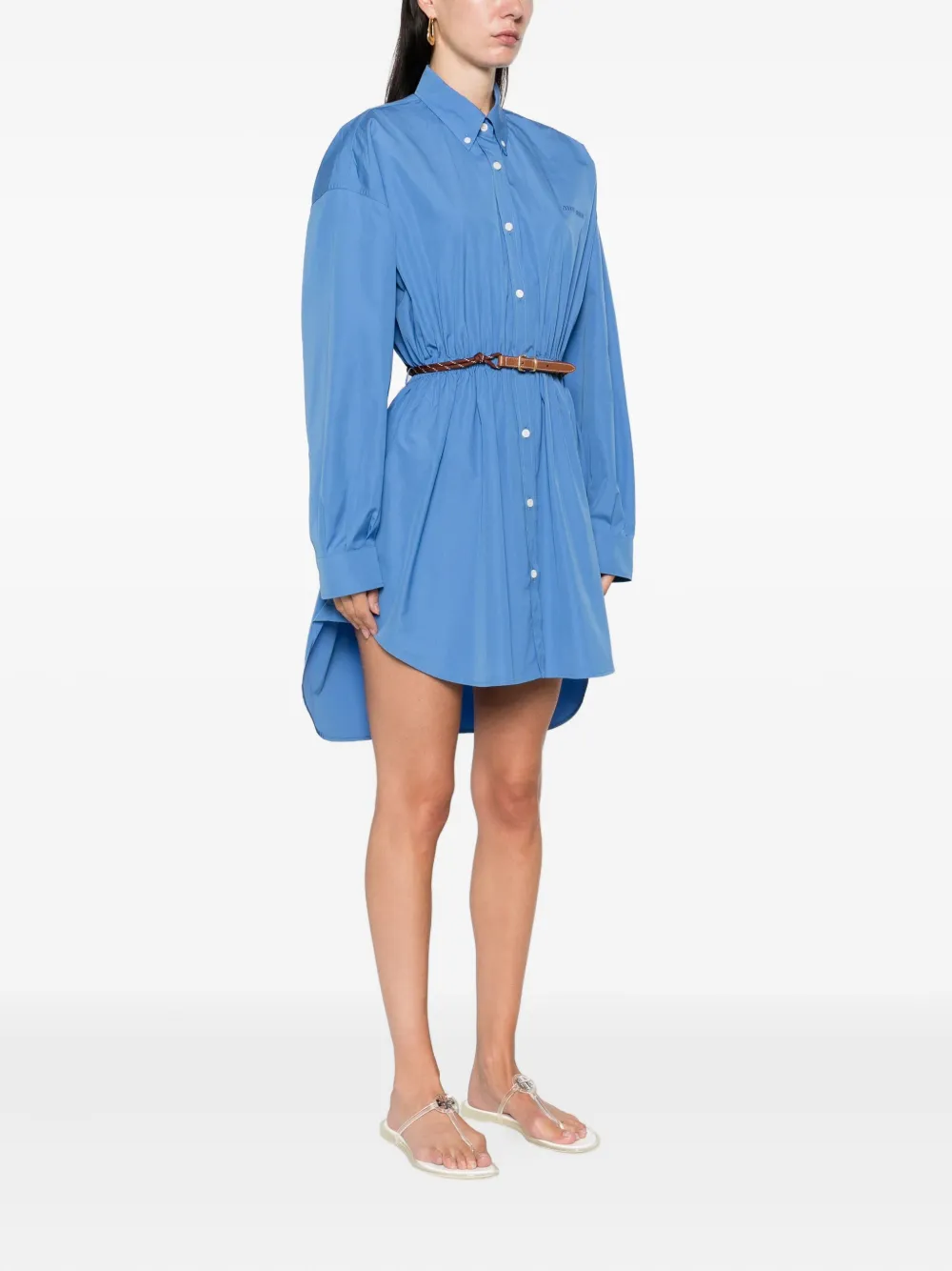 Miu Blousejurk met ceintuur Blauw