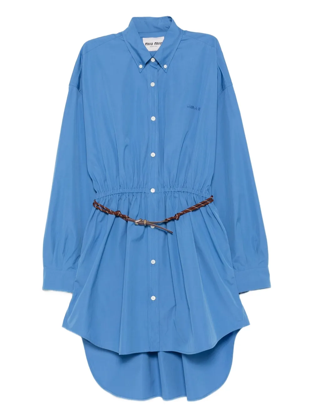 Miu Blousejurk met ceintuur Blauw