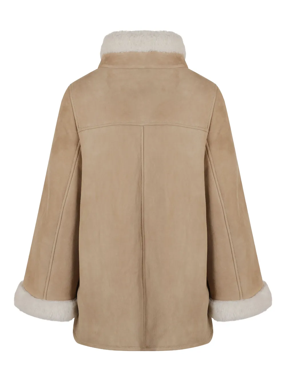 Fay shearling-trim coat | Leather Jackets | Image 2