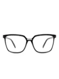 Police square-frame glasses - Black