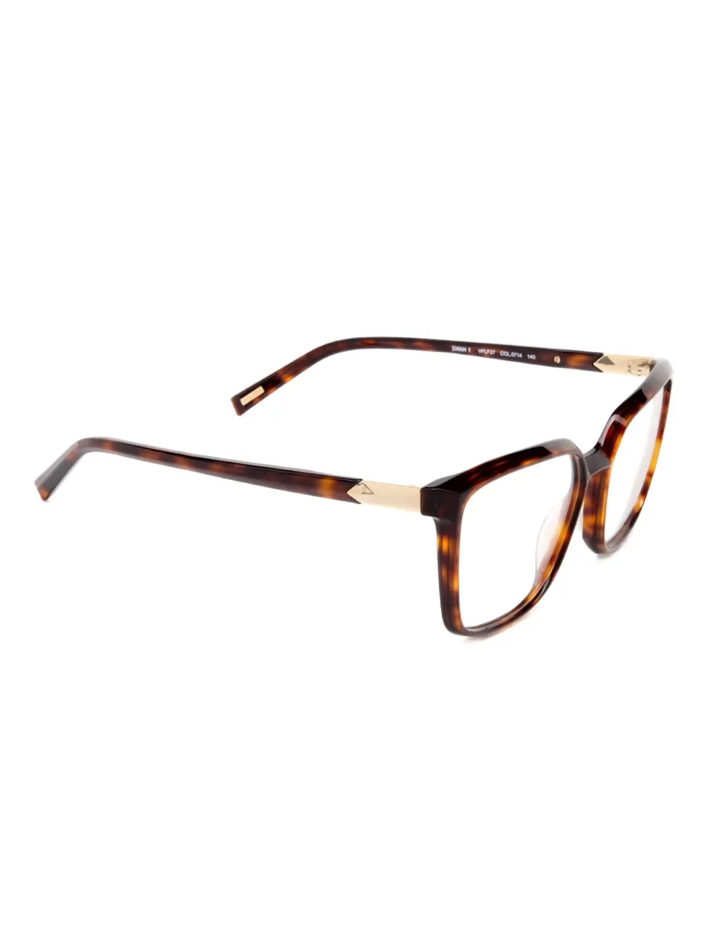  Police Square-frame Glasses - Brown 