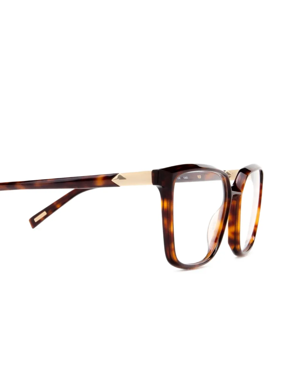  Police Square-frame Glasses - Brown 