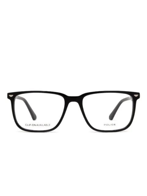 Police rectangle acetate frames