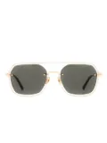 Police geometric-frame sunglasses - Gold