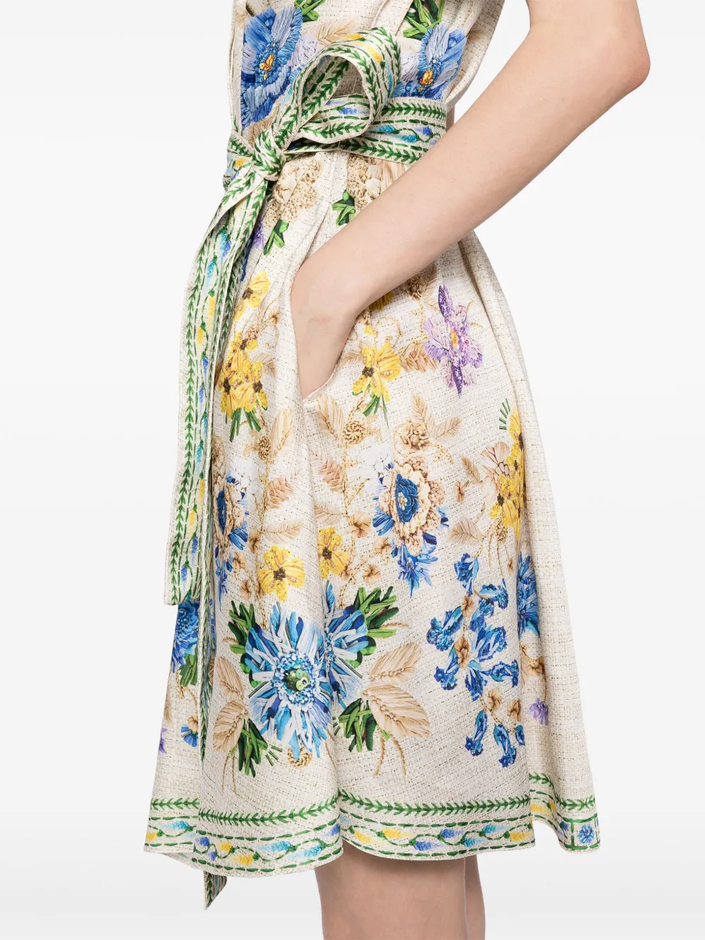 Mary Katrantzou Chima jurk Beige