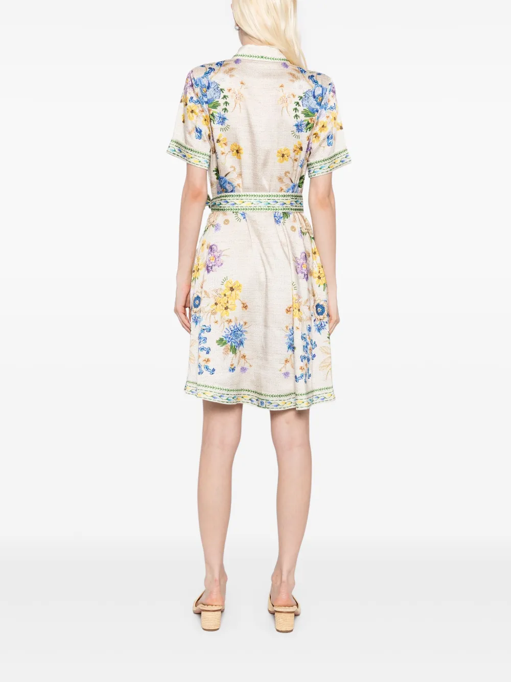Mary Katrantzou Chima jurk Beige