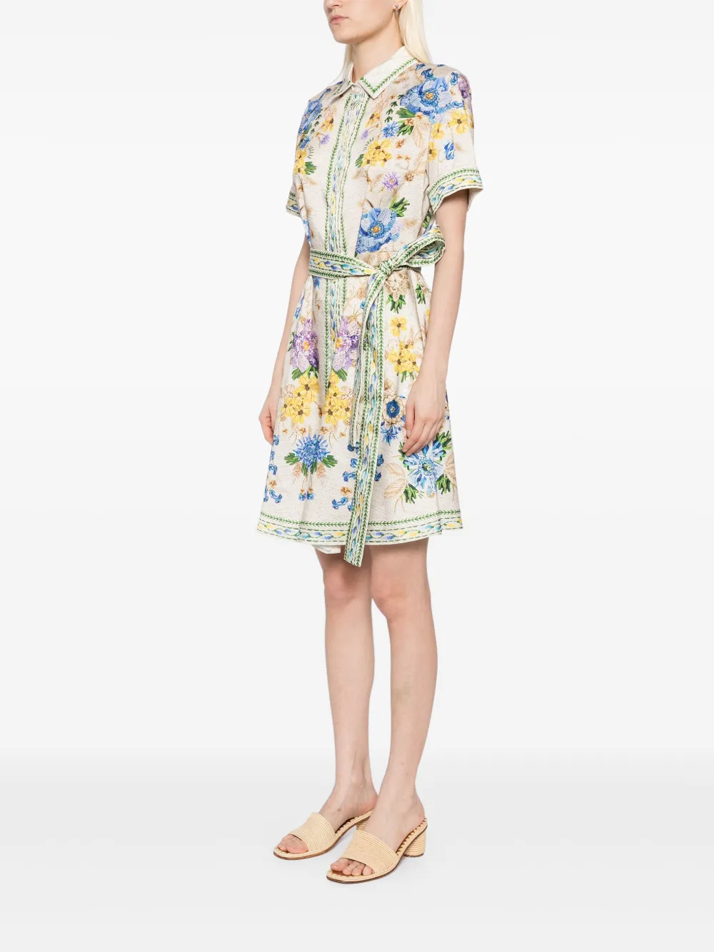 Mary Katrantzou Chima jurk Beige