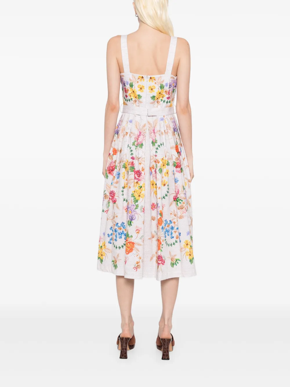 Mary Katrantzou Jurk met bloemenprint Beige