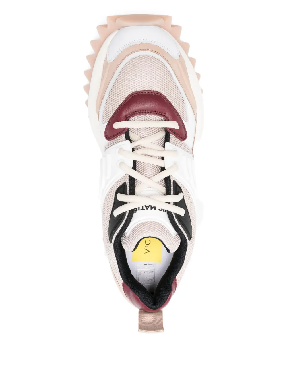 Vic Matie Panelled-design Chunky-sole Sneakers In Neutral