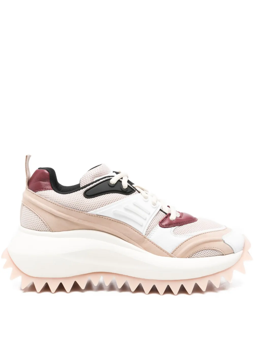 Vic Matie Panelled-design Chunky-sole Sneakers In Neutral