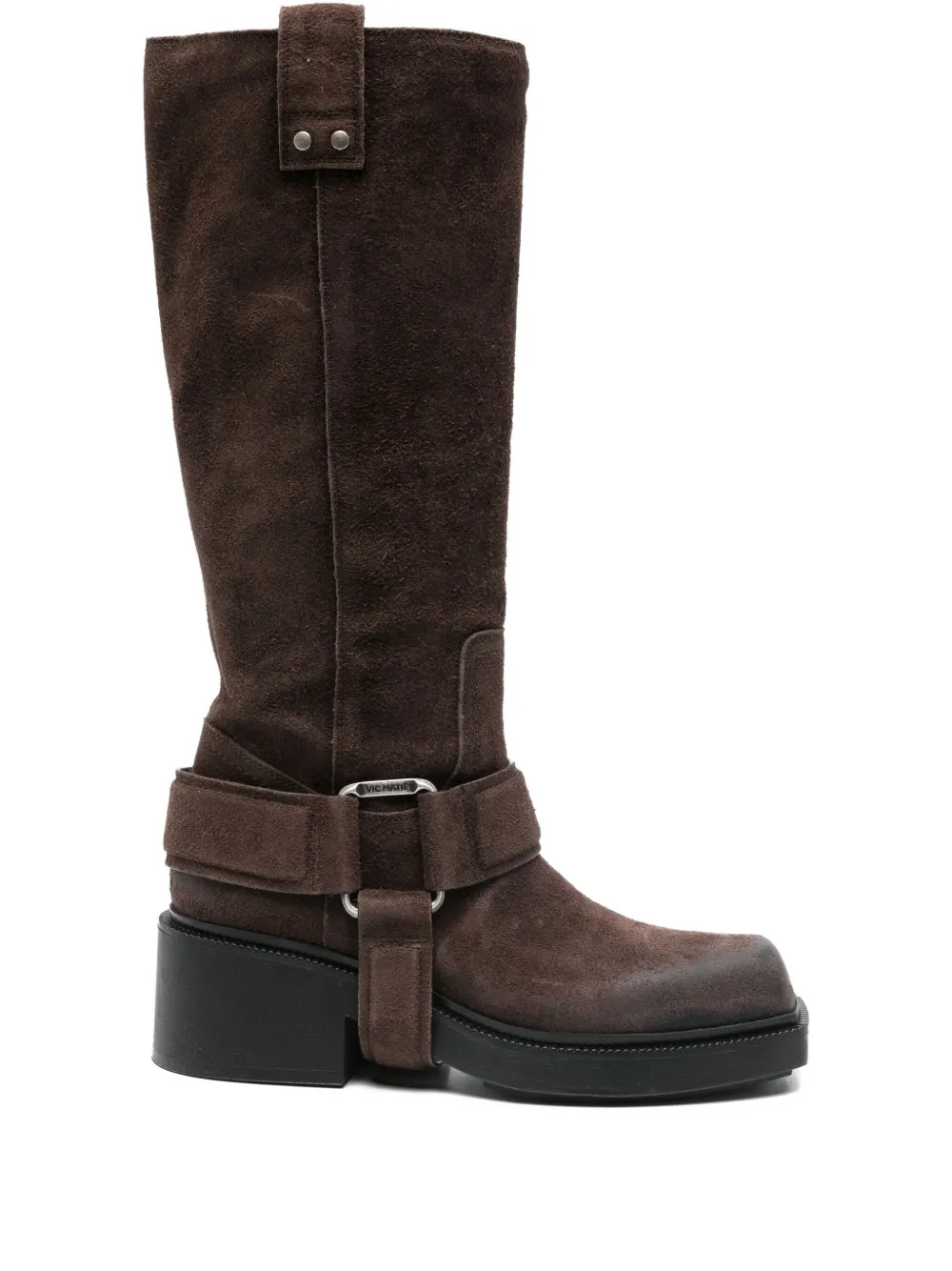 Vic Matie buckle-strap suede boots | Brown | Image 1