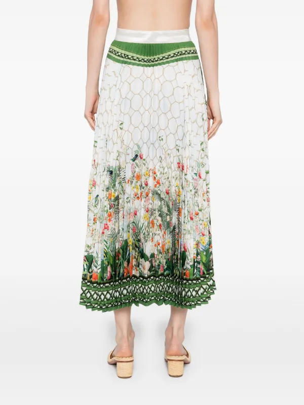 Jupe Maxi Parfumée Mary Katrantzou Nyx - Taille UK14/US10, Bleue, Neuve Sans étiquette