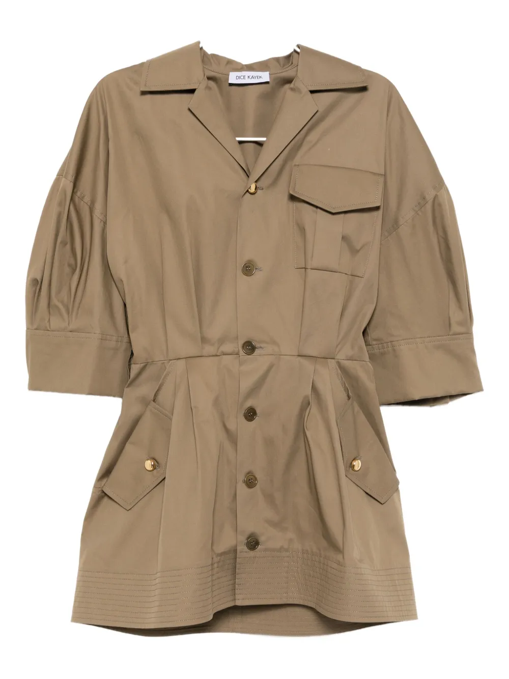 Dice Kayek safari mini dress | Brown | Image 1